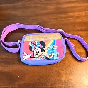 Disney Mini Mouse Crossbody Rainbow Purse Handbag